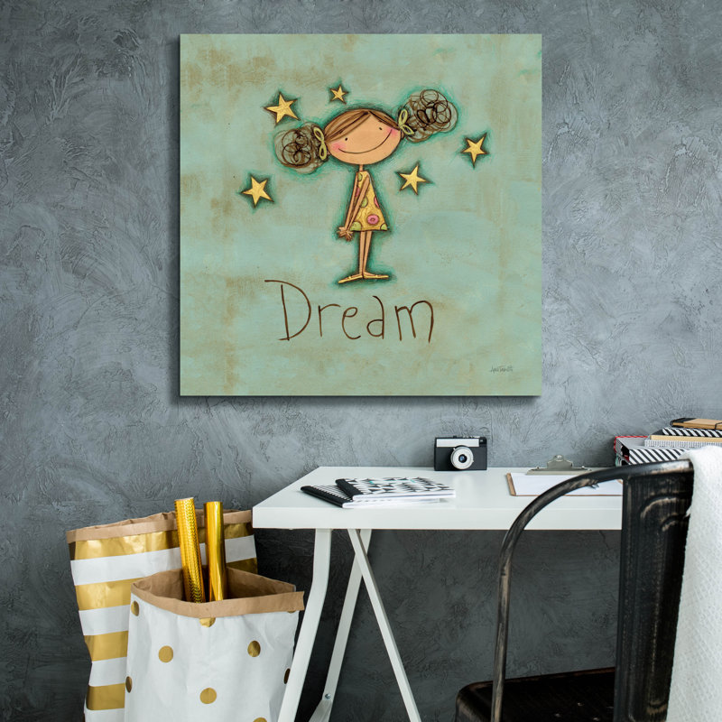 Toile épique Graffiti «Dream» par Anne Tavoletti, 26 po x 26 po, H 26 po x l 26 po