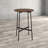Leone Wood Top Bar Table
