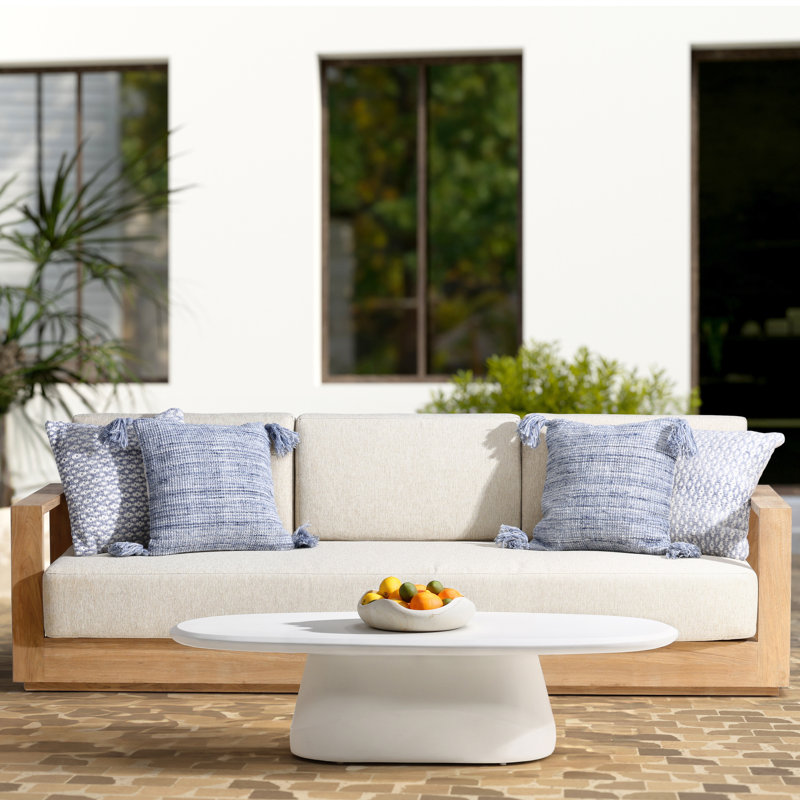Turell Stone/Concrete Outdoor Coffee Table