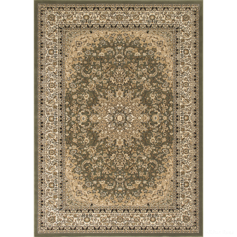 Oriental Area Rug in Green/Brown