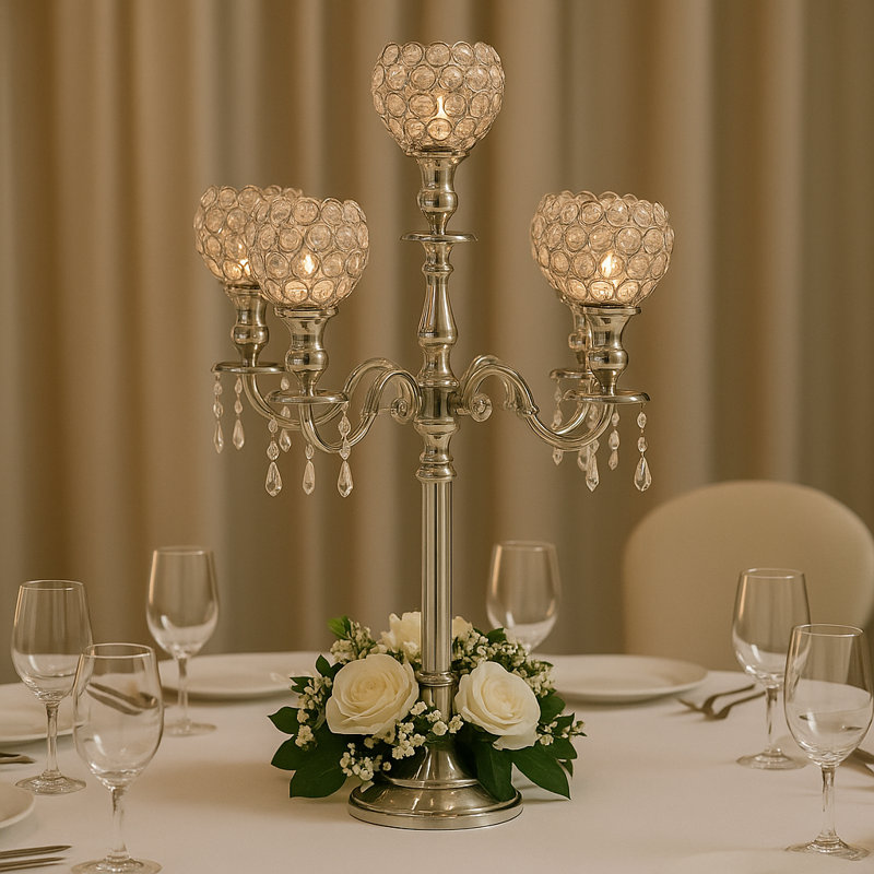 Crystal Tabletop Candelabra