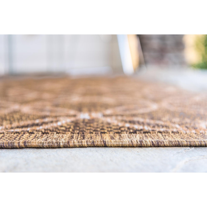 Macrae Geometric Indoor / Outdoor Rug, Runner 2'2" x 6'1"