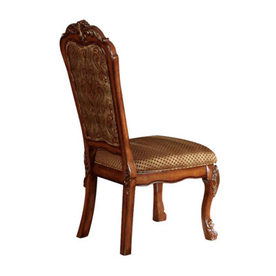 Delphi Fabric Upholstered Side Chair in Brown by Bloomsbury Market