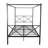 Queen Bed Frame Metal, Canopy Design, Supports Up To 500 Lbs, Black, No Box Spring Required, Fits Standard Metal With Canopy, Strong & Stable Frame, Noise-, All Mattresses