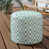 Bleu sarcelle / polyester ivoire