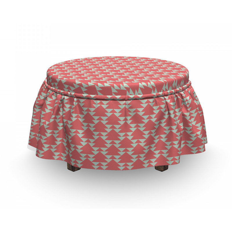 Housse pour repose-pieds triangles brouillé