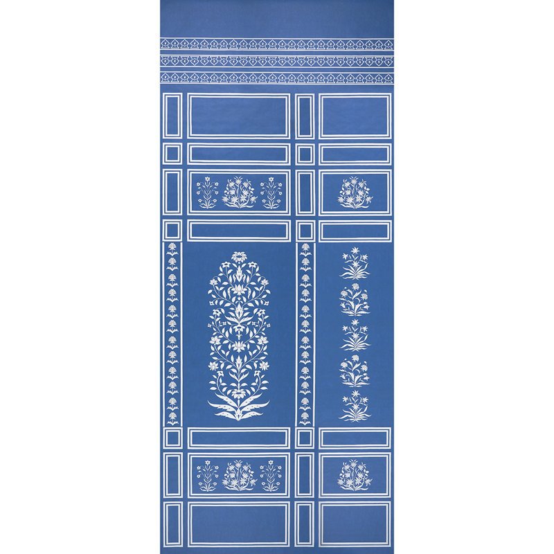Schumacher X Marie-Anne Oudejans Wallpaper Roll by Marie-Anne Oudejans, Blue