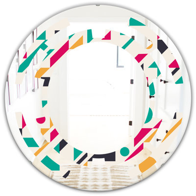 Miroir mural sans cadre Space Geometric Design III