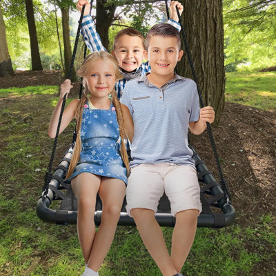 Fabric Swing Sorbus Outdoor Platform Swing 40" Rectangular