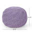 Pouf rond en coton Bordeaux, lavande-1963894426