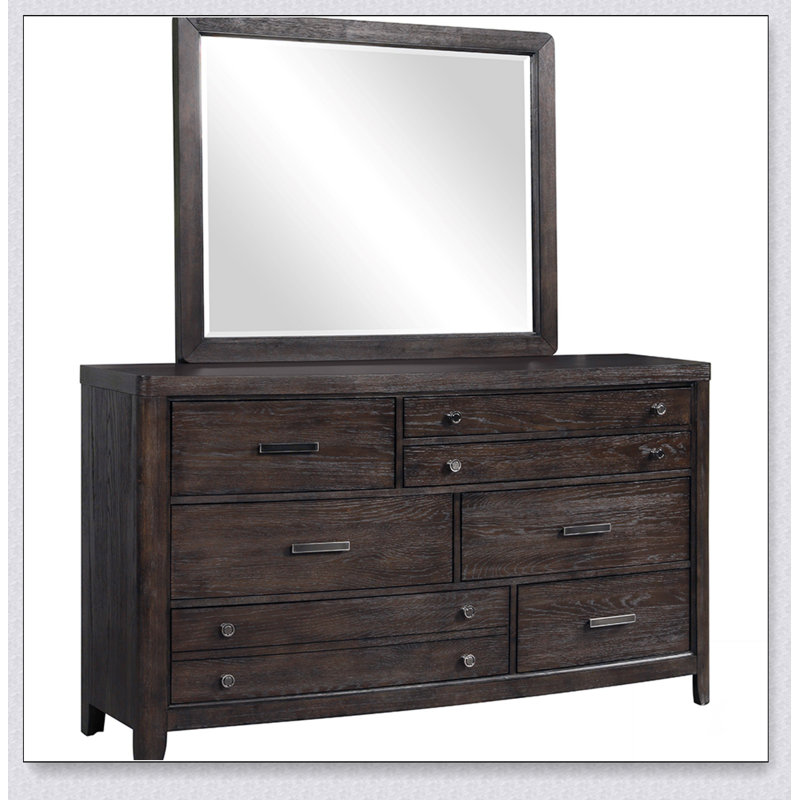 Miroir brun antique