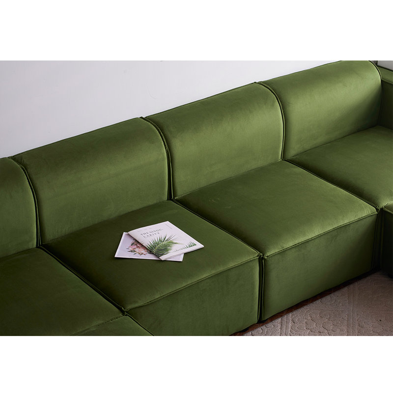 Necie 6 - Piece Living Room Set, Vine Green