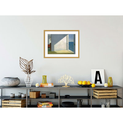 "Chambres par la mer" par Edward Hopper - impression giclée encadrée