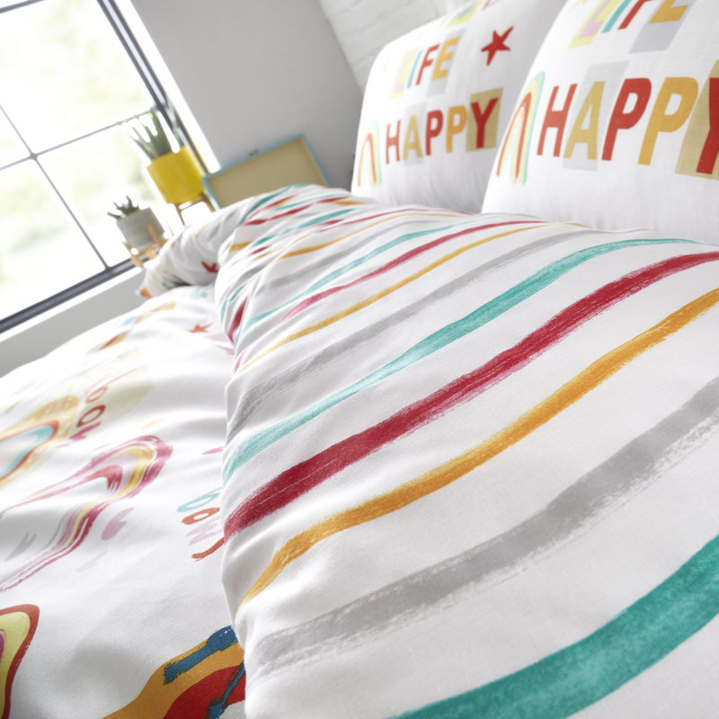 Multicolour 132 TC, Double - 2 Standard Pillowcases
