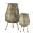 2 Piece Chubby Potbelly Candle Lanterns