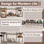Wine Bottle & Glass Rack Black