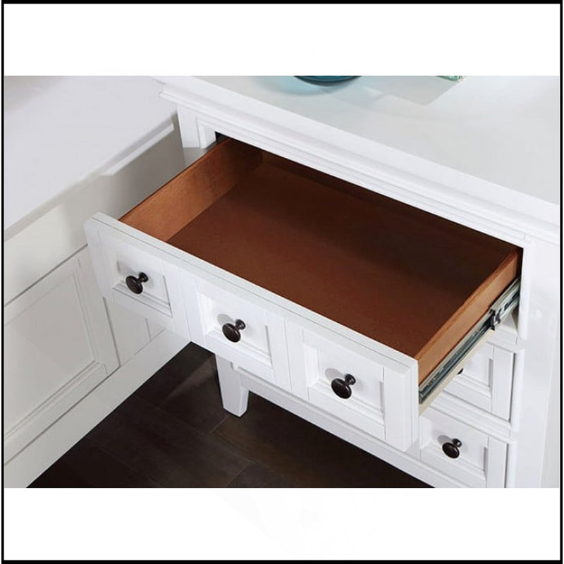 Table de chevet 3 pièces, Blanc
