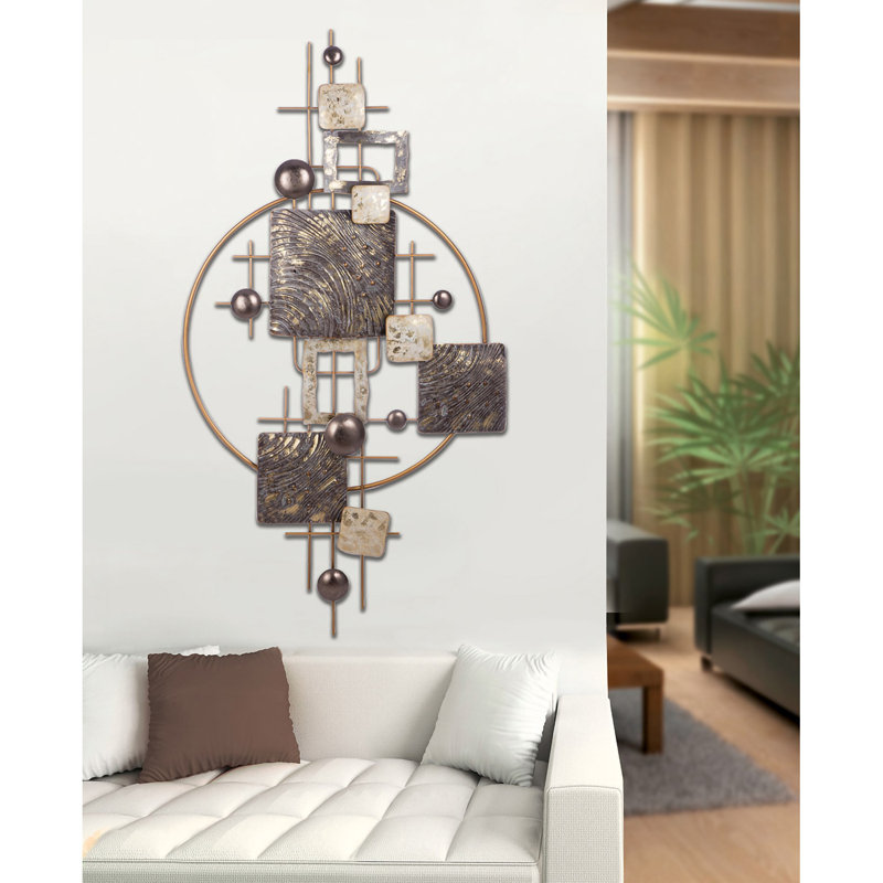 Handmade Abstract Wall Decor on Metal