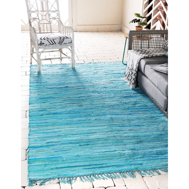 Gwin Cotton Abstract Indoor Rug, Rectangle 9' x 12'