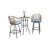 3Pcs Outdoor Bar Set