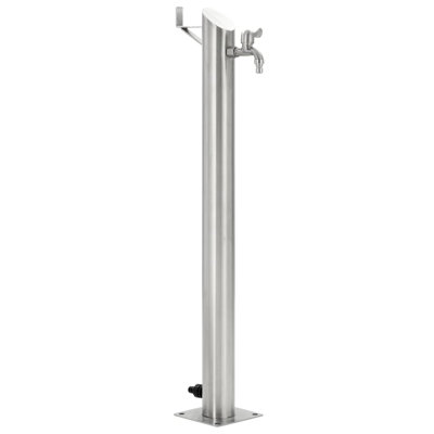 Outdoor Stainless Steel Column Fountain