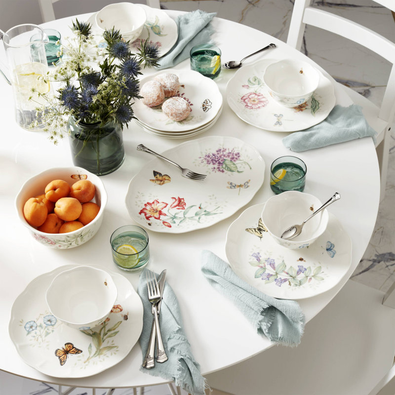 Lenox Butterfly Meadow II Mirror 65-Piece Flatware Set