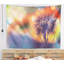 Tapisserie florale sur fond orange-28486331