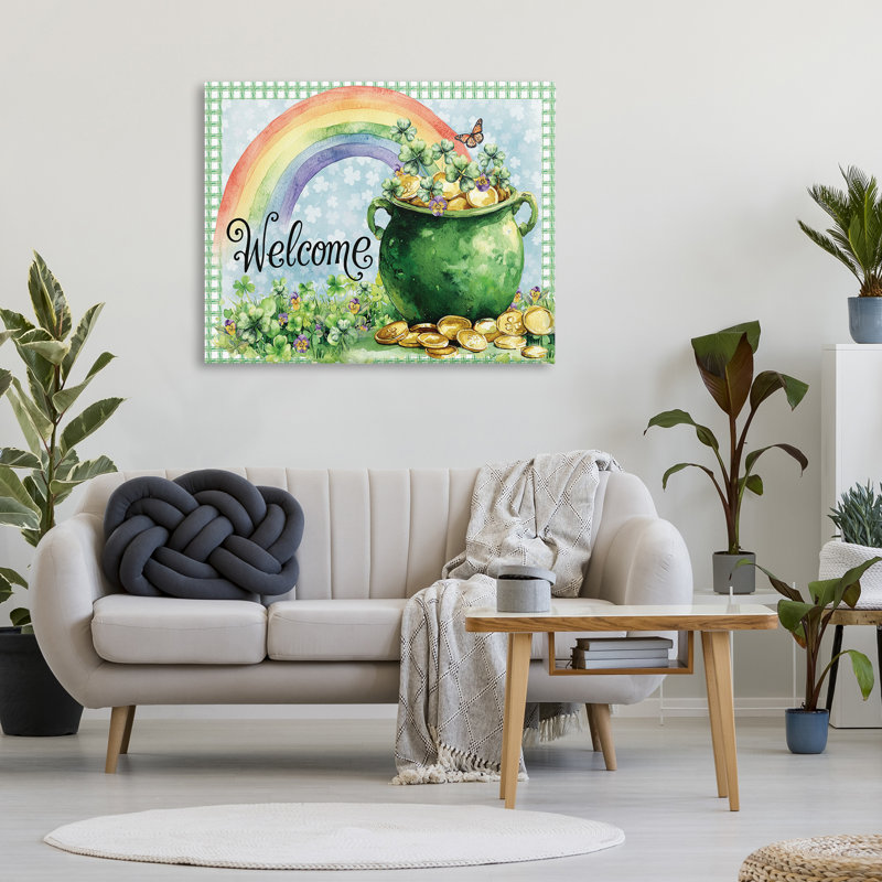 «Welcome Rainbow Pot», par Nicole DeCamp, 30 po x 40 po