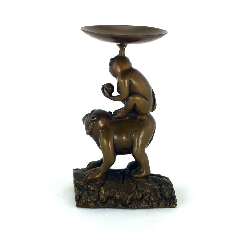 5'' H Brass Tabletop Tealight Holder