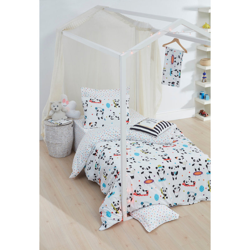 Ensemble de housse de couette 100% coton Kelvin, Housse de couette 63 "x 87" + 1 taie d'oreiller st