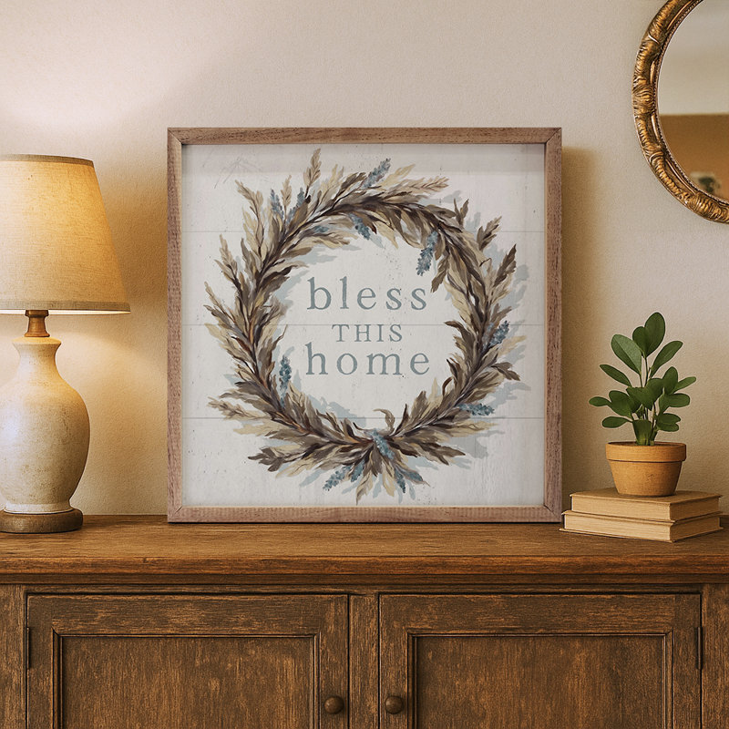 Bless This Home, H 12 po x l 12 po