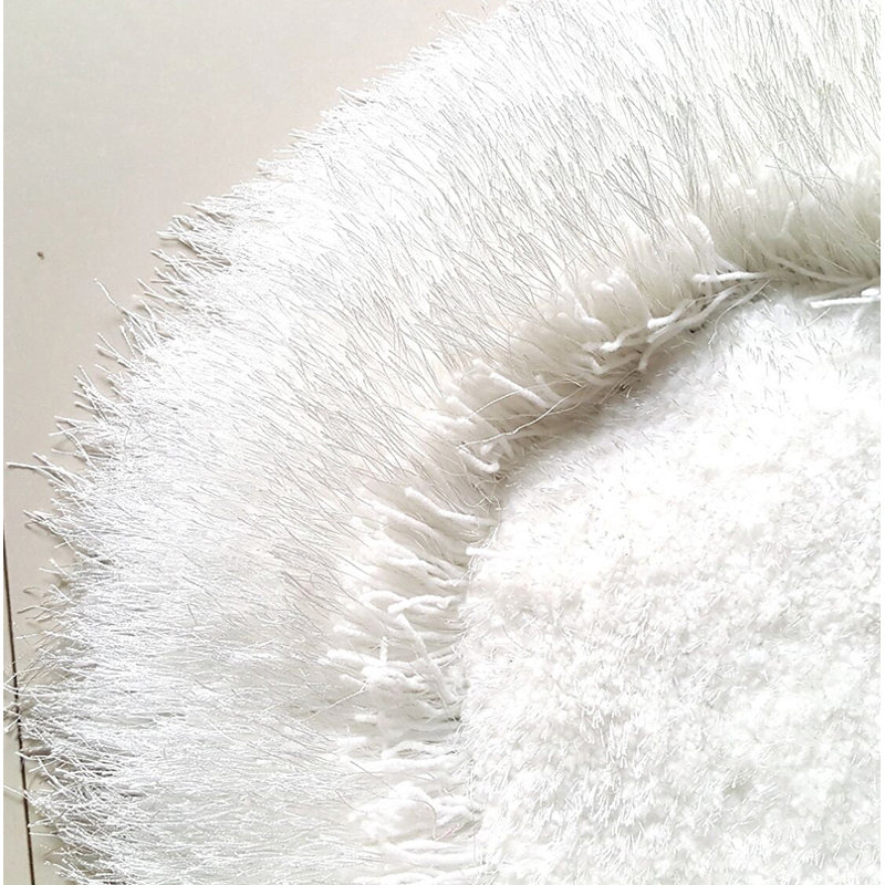 Tapis touffeté à poils longs 4 po Heart ShaHand (28 po x 32 po)