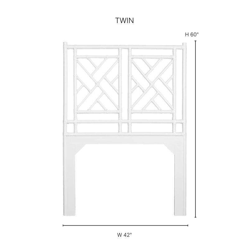Chippendale Open-Frame Bed, Twin, Navy Blue