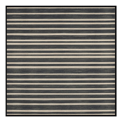  Tapis lavable rayé gris ardoise perlé