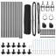 Vidaxl Fence With Posts PVC-Coated Steel-116798201-116798204