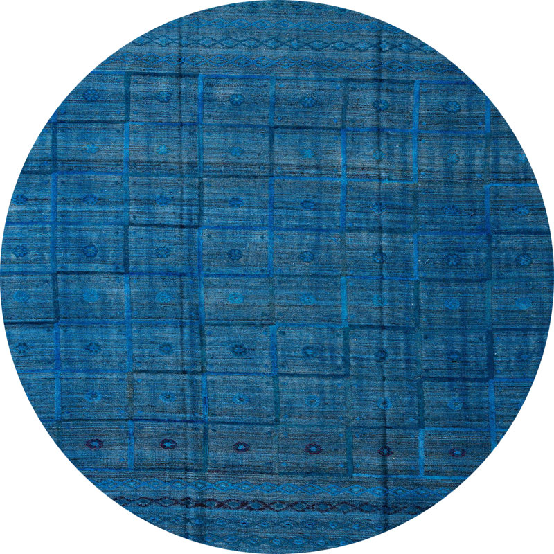 Abstract Indoor Rug, Round 5'