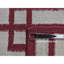 Tapis rouge nouvel âge en laine 2 pi 5 po x 6 pi 1 po Junita