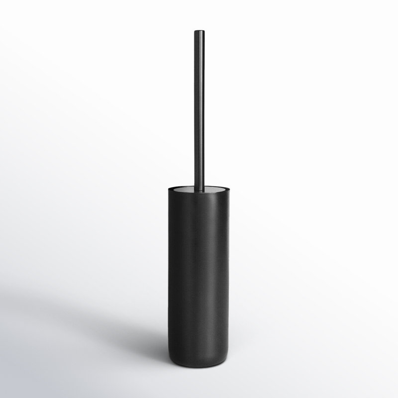 Modo 19,33 po H Brosse de toilette et support autoportant, Noir