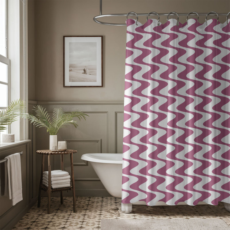 Rideau de douche Cobalt Geo - Premium, H 74 po x l 71 po