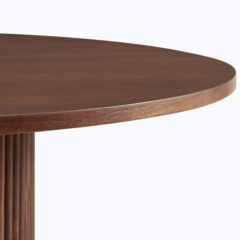 Table de salle à manger Anae, H 29,5 po x L 47,24 po x l 47,24 po, Noyer