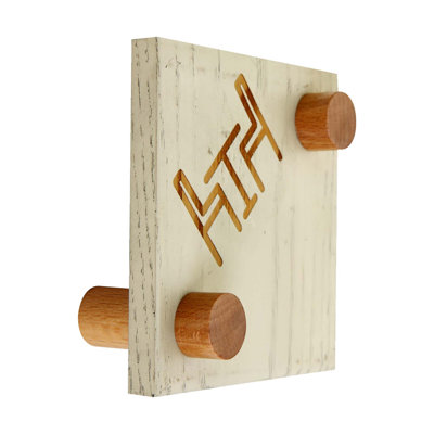 Outwater Beech Wood Standoffs, 3/4In Diameter X 1In Barrel Length, Natural Finish, Indoor Use, Mounting Hardware Included, 4 Pack