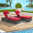 Outdoor Chaise Lounges With Adjustable Backrest And Storage For Outside-10660852
