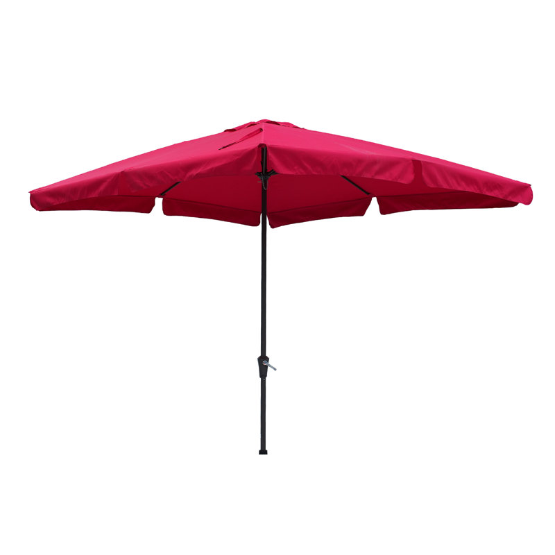 Parasol de marché 92,13 po Jamshida, Rouge
