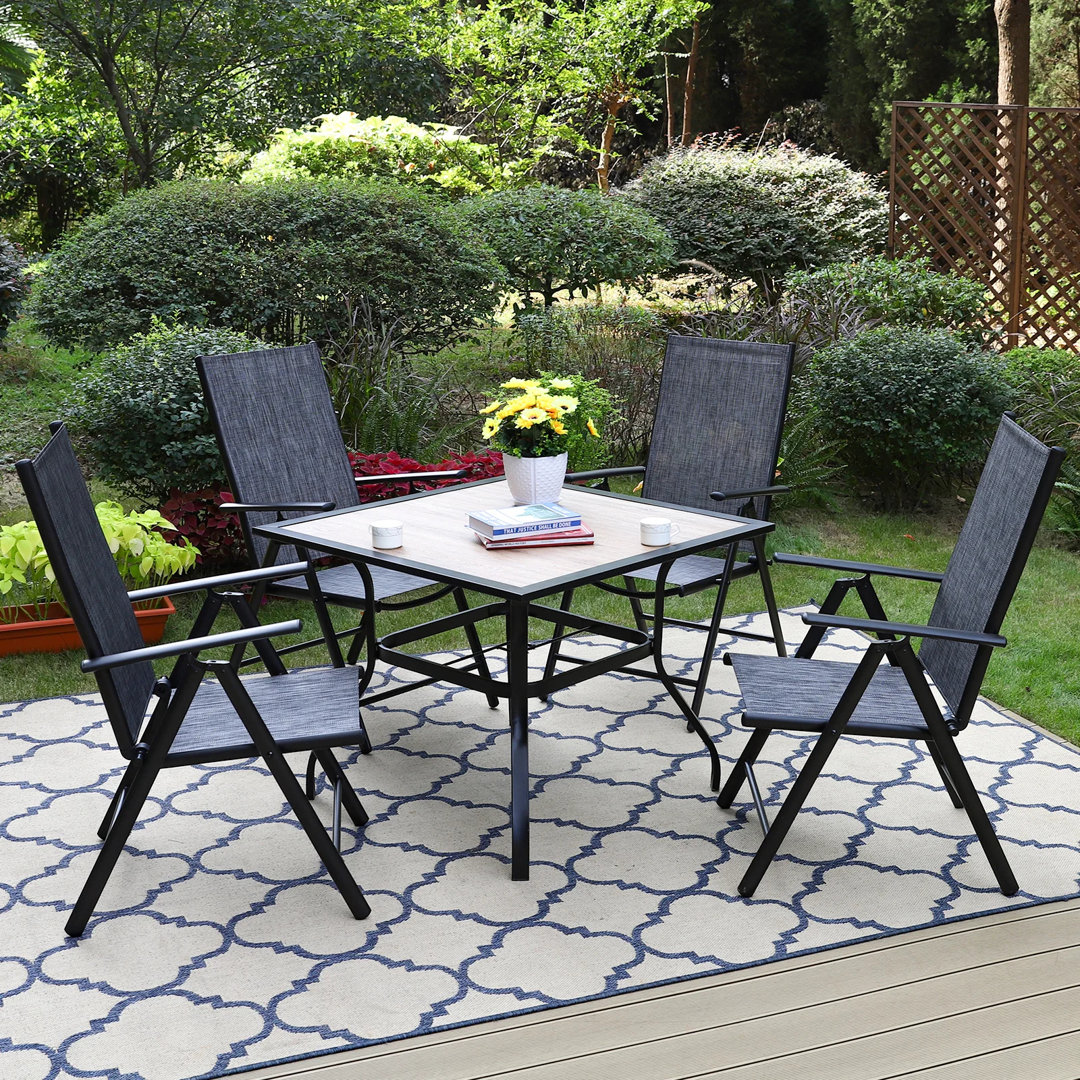 4 - Person Patio Dining Set with Square Table