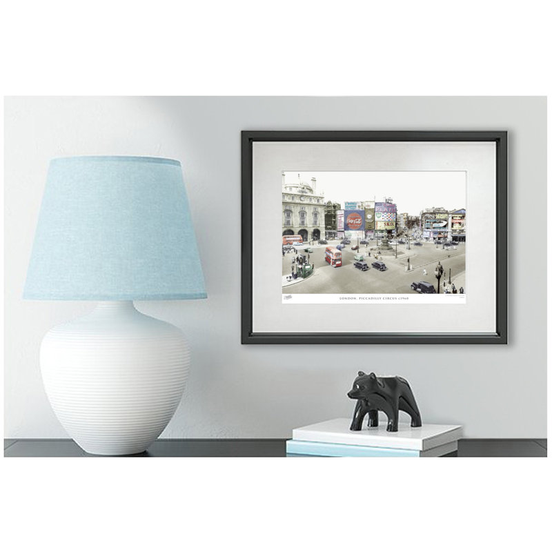 London, Piccadilly Circus C1960 by Francis Frith - Single Picture Frame Print, 40cm H x 50cm W x 2.3cm D