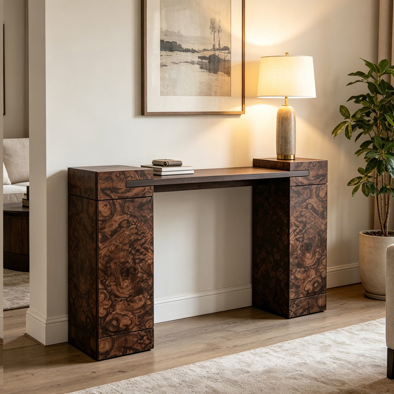Armoire d'entrée Mid-Century, H 31,5 po x l 39,4 po x P 13,8 po