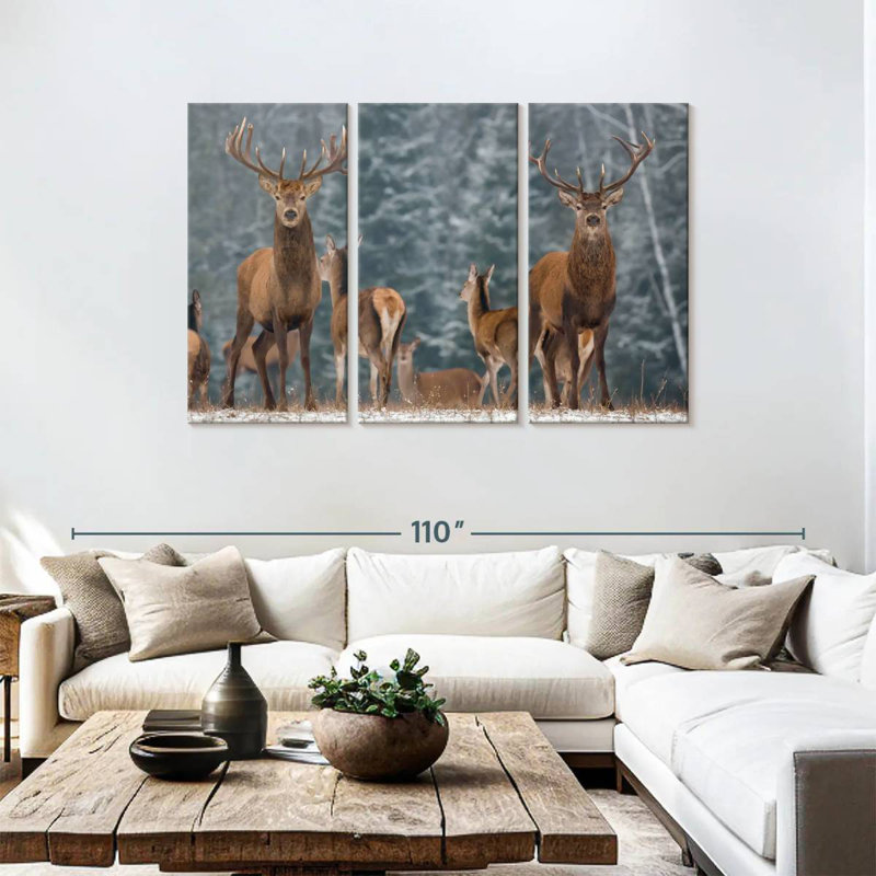 Deer Season, 48" H x 74" W