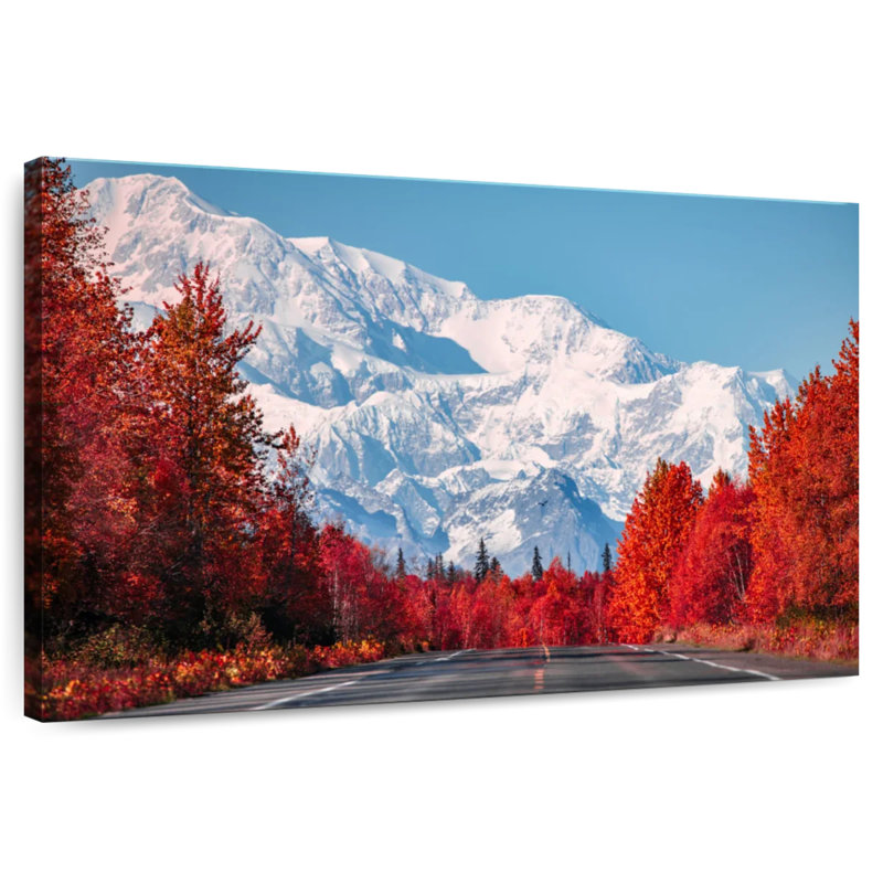 Alvord, arbres d'automne à Denali, H 20 po x l 30 po