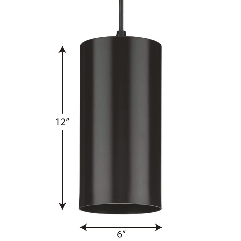 Luminaire suspendu d'extérieur à 1 ampoule Jennette, Bronze antique, H 132,8 po x l 6 po x P 6 po, 250