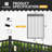 Fencer Wire Heavy Duty 4/ 5/ 6FT H X 4FT W Flat Top X-Pattern Decorative Fence Gate with Gate Lock-110090195